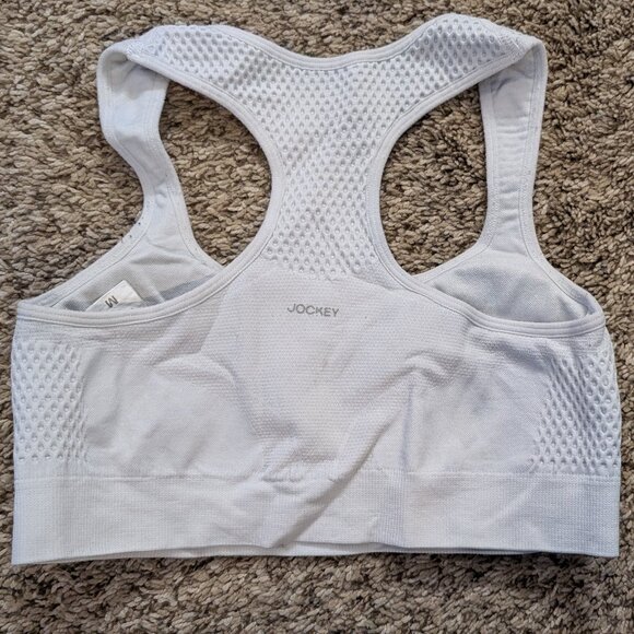 Jockey Racerback Sports Bra, Removable Pads, Size Medium - Picture 3 of 5